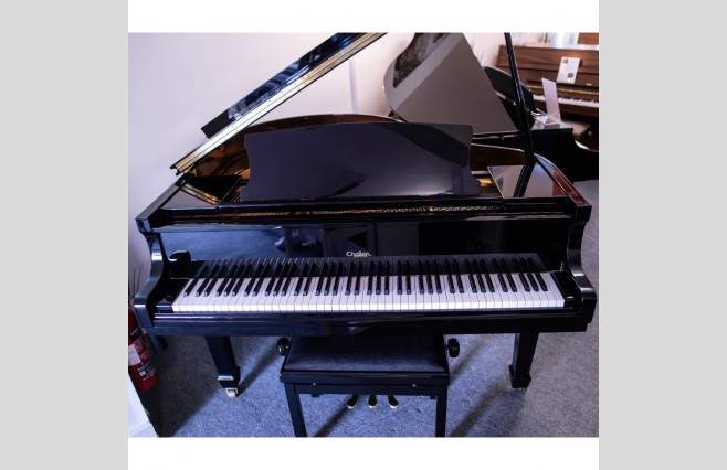 Challen Polished Ebony GP142 Grand Piano, Used - All Inclusive Premium Package (SN:955238) - Image 1